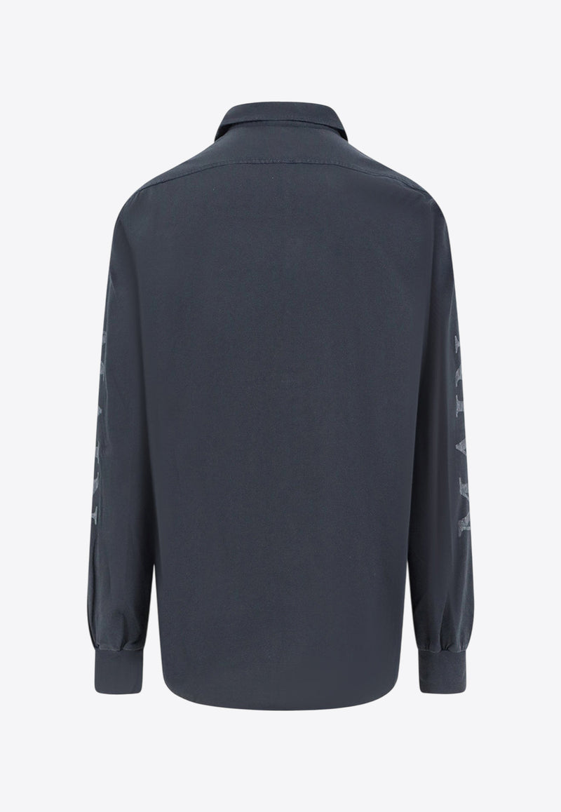 Balenciaga Main Character Long-Sleeved Faded Shirt Black 850260TTVB91083_FADED BLACK_30005035