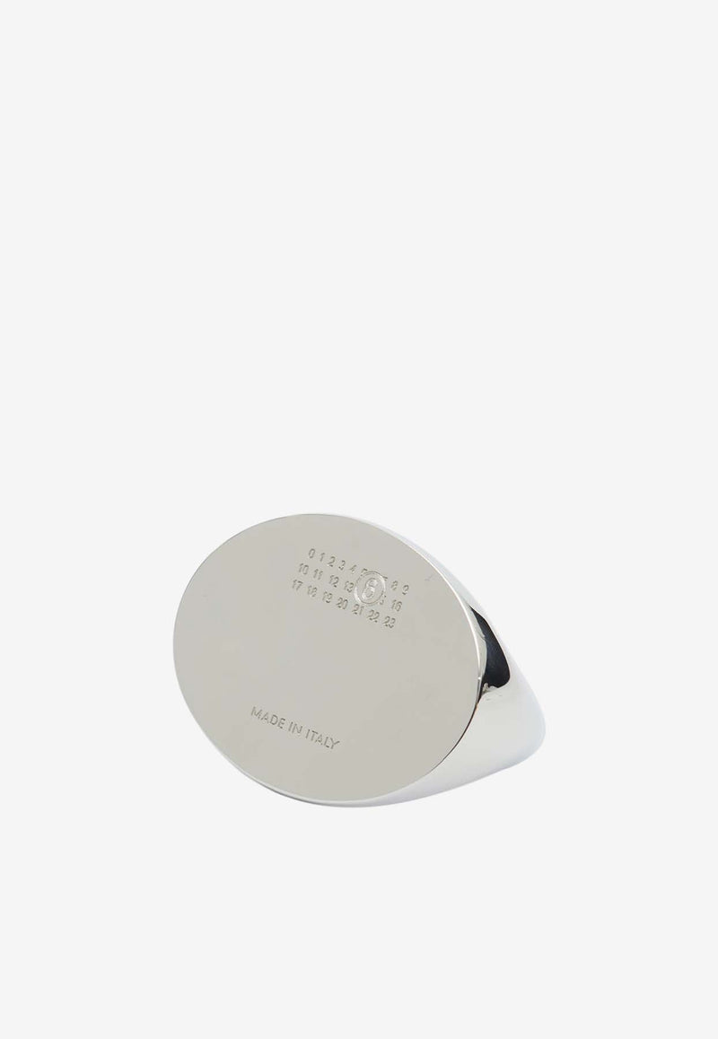 MM6 Maison Margiela Logo Engraved Ring Silver SM7UQ0114P8755951_Polished palladio_30005280