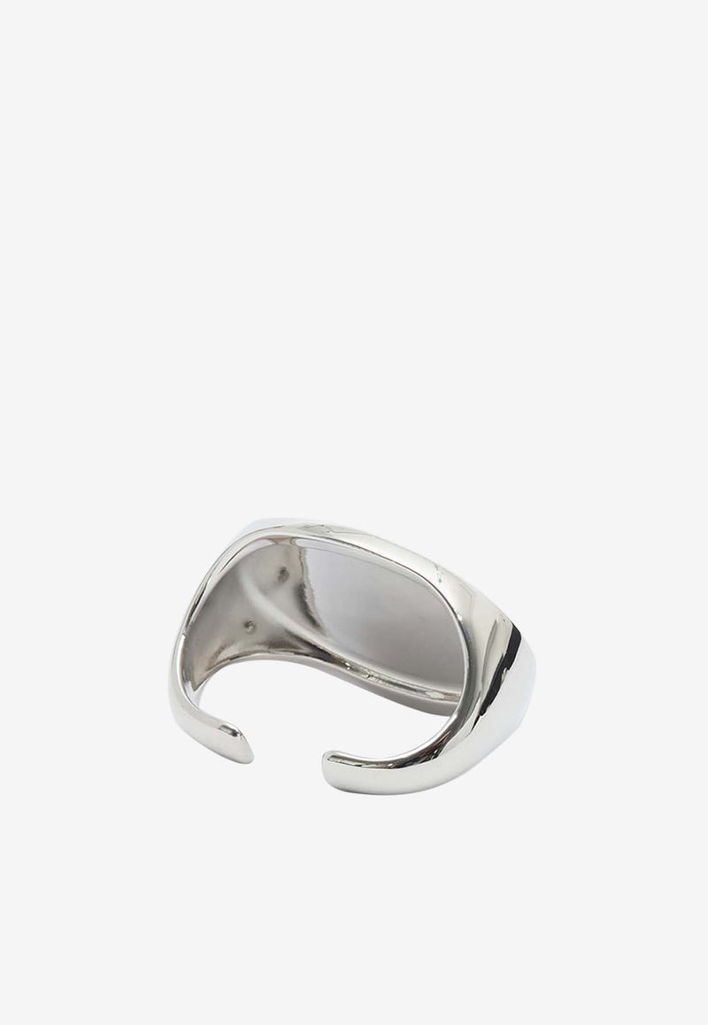 MM6 Maison Margiela Logo Engraved Ring Silver SM7UQ0114P8755951_Polished palladio_30005280