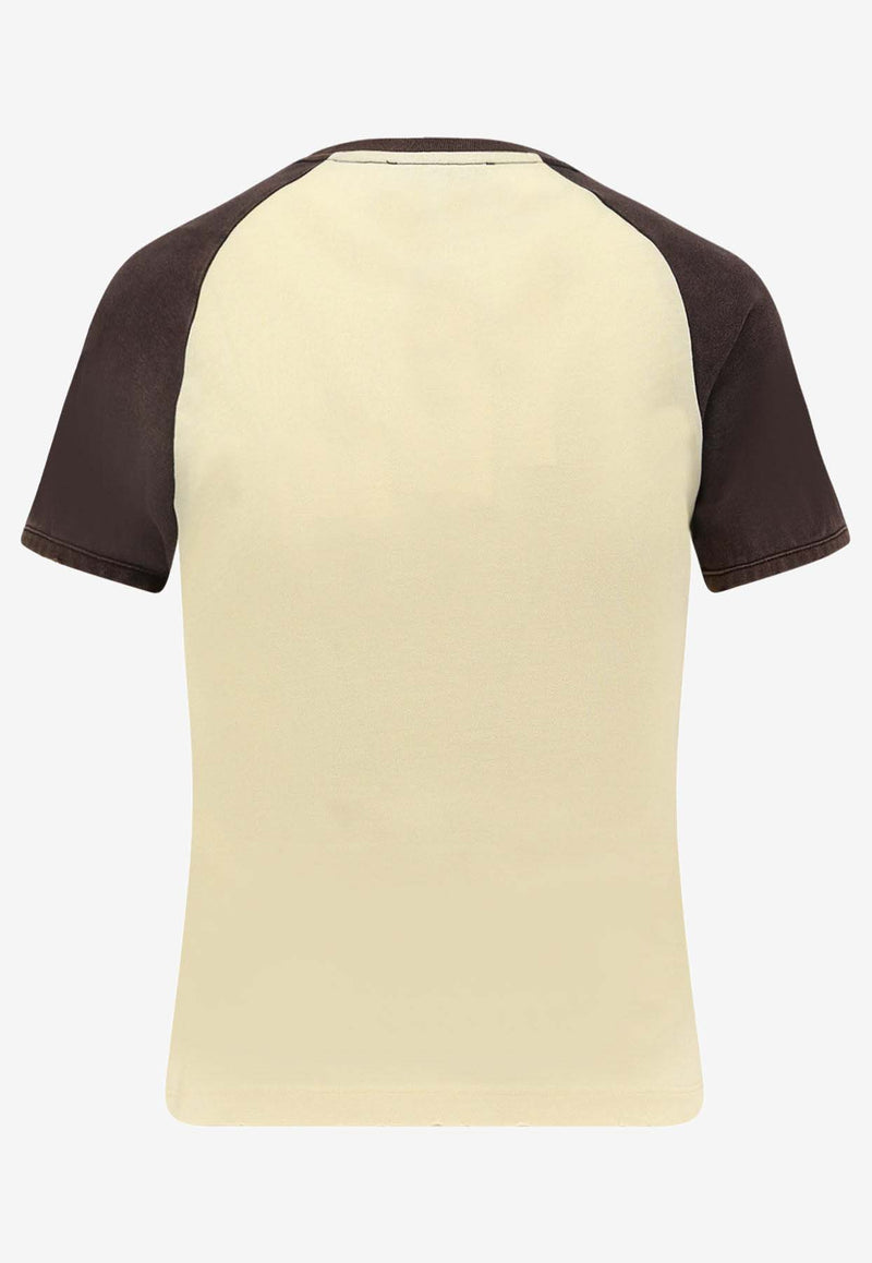 Coperni Dragon Print Washed-Out Slim T-shirt Yellow COPJS177F5041YLWBLK_Yellow/black_35065854