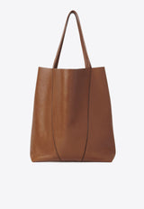 Chloé Spin Leather Tote Bag Brown CHC25SS810N8426M_Clay Brown_30005140