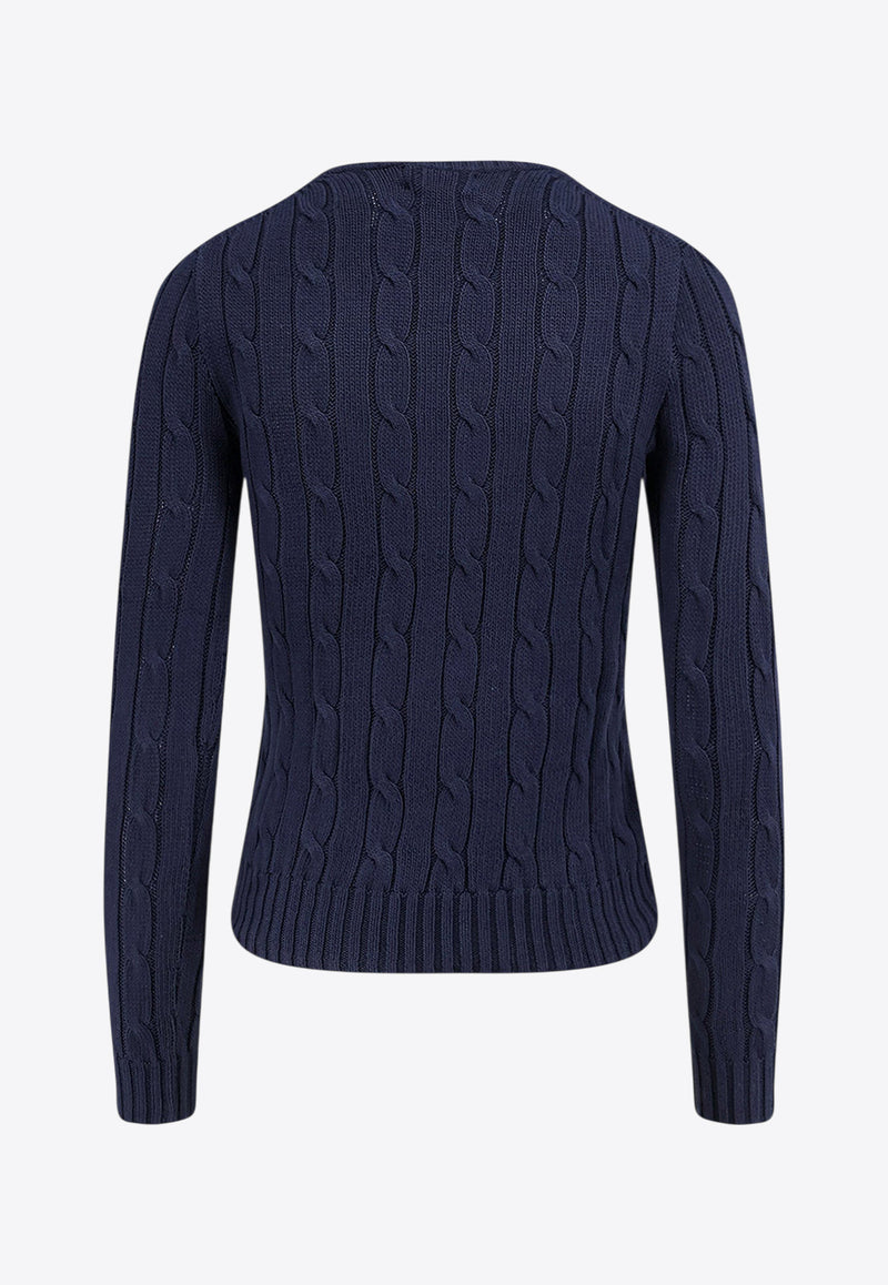 Polo Ralph Lauren Cable Knit Logo Sweater Navy 211971869008_HUNTER NAVY_29847116