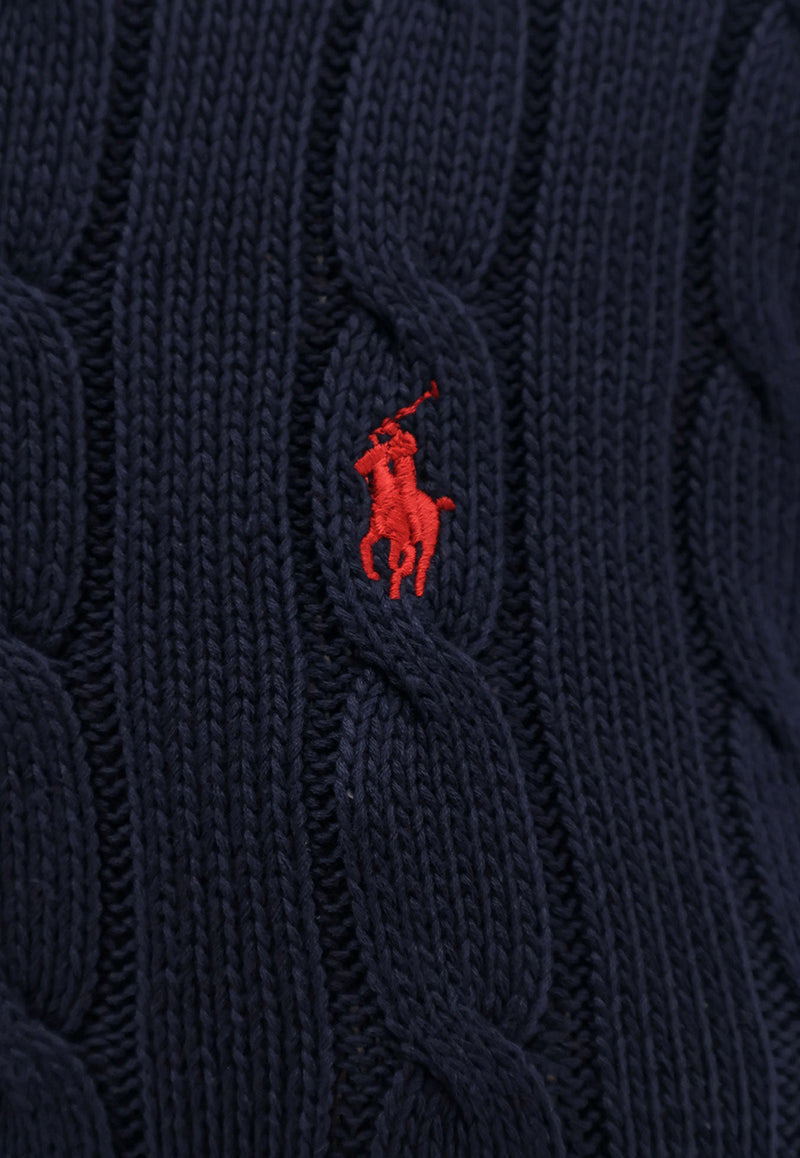 Polo Ralph Lauren Cable Knit Logo Sweater Navy 211971869008_HUNTER NAVY_29847116