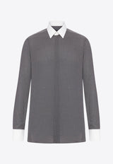 Tom Ford Patterned Buttoned Shirt Gray HLVA03C0008NWA_BLACK&WHITE_29842304