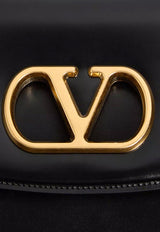 Valentino Vain VLogo Leather Shoulder Bag Black 7W2B0R93GCB0NO_Black_29843268