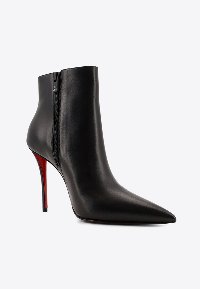 Christian Louboutin Miss Z 100 Calf Leather Ankle Boots Black 3250121BK01_Black_29850417