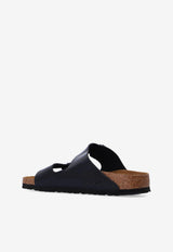 Birkenstock Arizona Double-Buckle Patent Slides Black 1005292 0-PATENT BLACK
