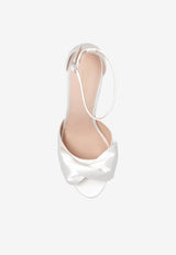 Kate Spade Bridal Bow 100 Satin Sandals Ivory K0006 0-IVORY