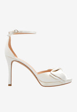 Kate Spade Bridal Bow 100 Satin Sandals Ivory K0006 0-IVORY