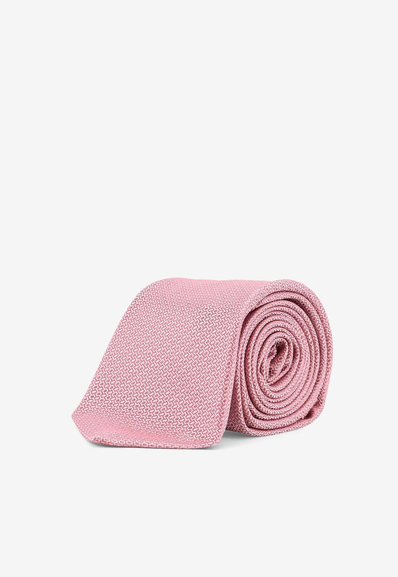 Kiton Ciro Paone Jacquard Silk Tie Pink UCRVKQC06L3406ANTRACITE_Anthracite_29840798