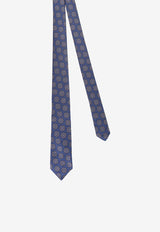 Kiton Ciro Paone Patterned Silk Tie Blue UCRVKQC05L8201GRIGIO MEDIO_GRIGIO MEDIO_29842091