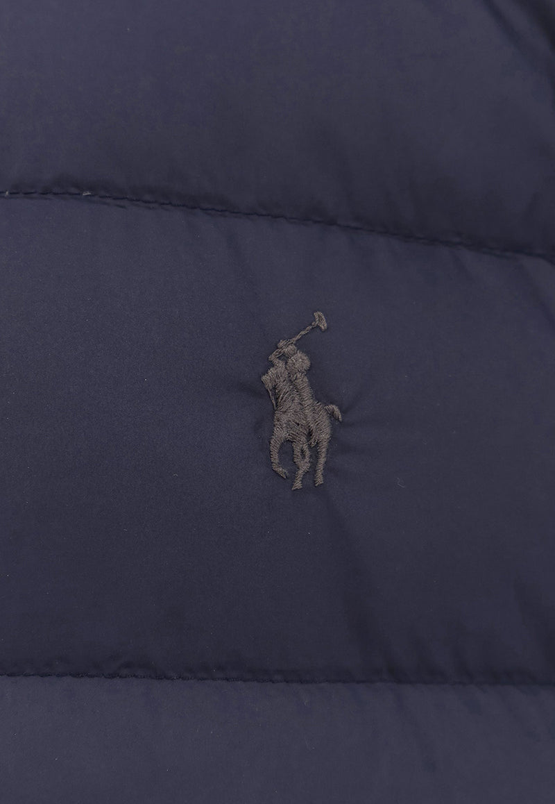 Polo Ralph Lauren Logo Embroidered Down Jacket Blue 710967774001_COLLECTION NAVY_29842685