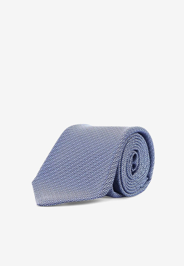 Kiton Ciro Paone Jacquard Silk Tie Blue UCRVKQC06L3401GRIGIO MEDIO_GRIGIO MEDIO_29839735