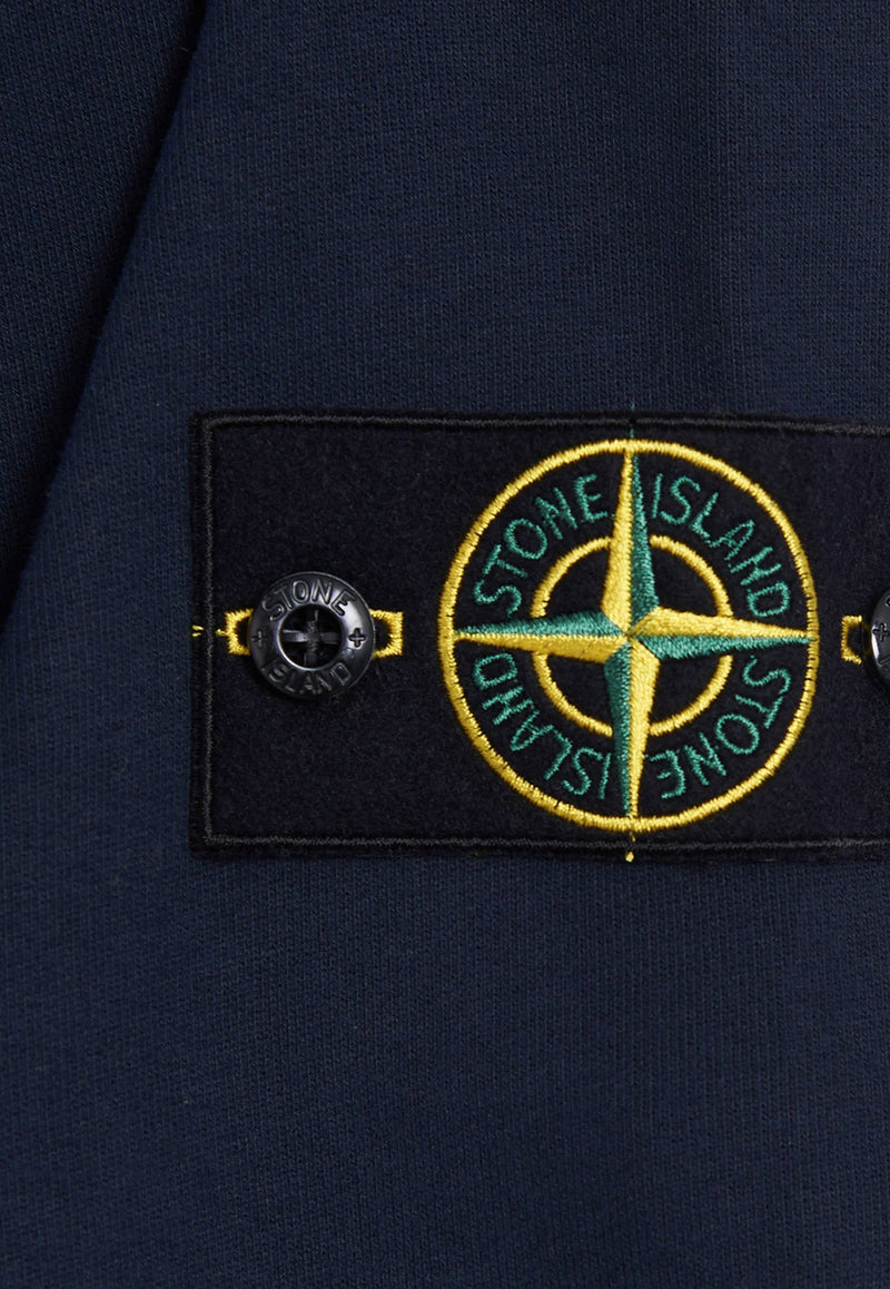 Stone Island Compass Patch Hooded Sweatshirt Blue K2S156100029S0A20V0020_Blue_29839561