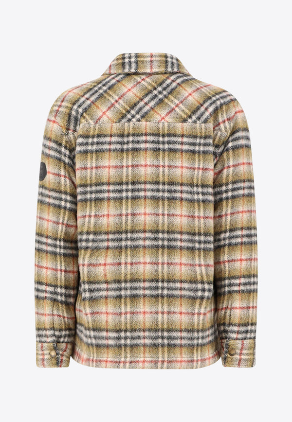 Burberry Madras Check Wool Jacket Multicolor 8110913B1001_SAND IP CHECK_36145119
