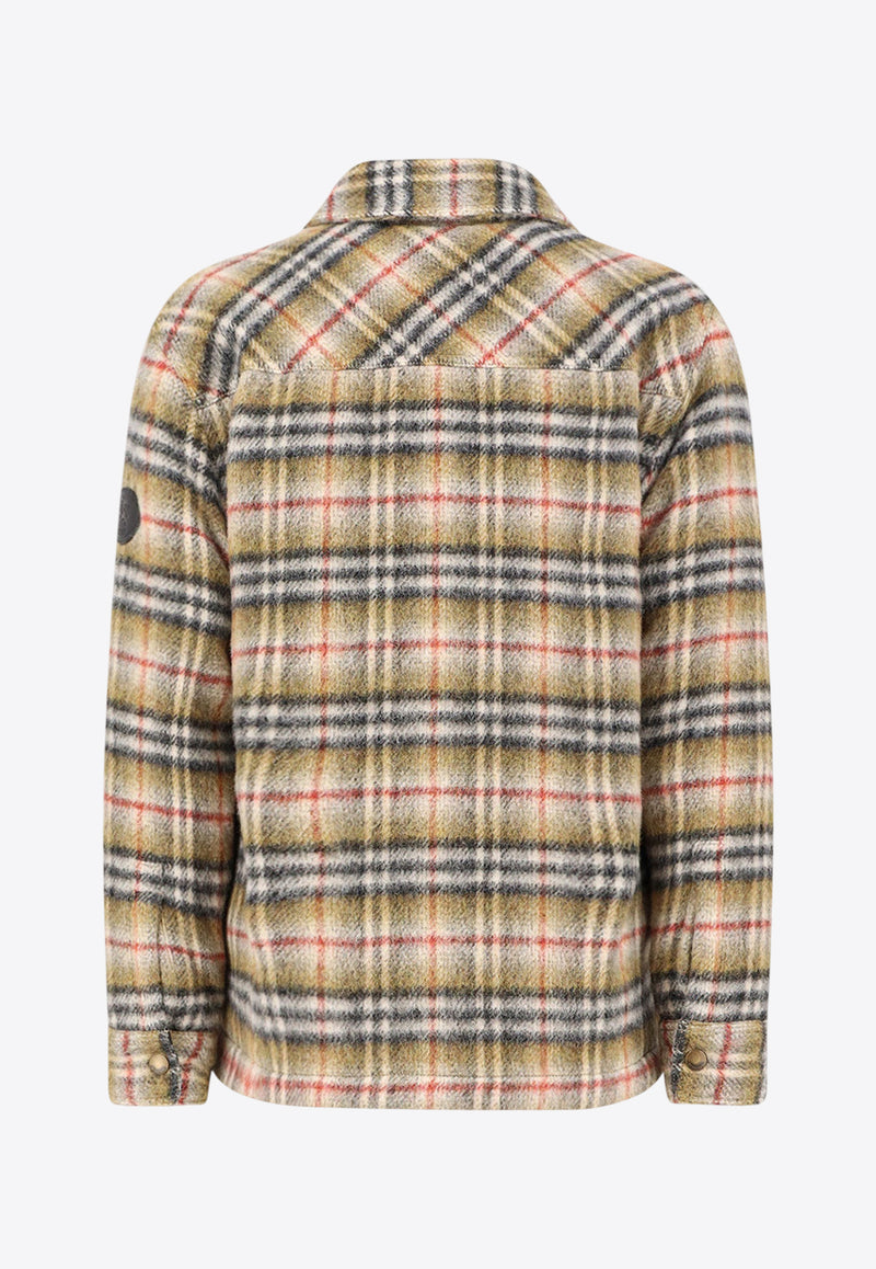 Burberry Madras Check Wool Jacket Multicolor 8110913B1001_SAND IP CHECK_36145119