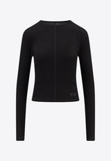 Y-3 Long-Sleeved Logo T-shirt Black HY1251BLACK_Black_36145228