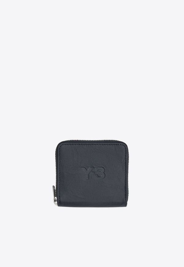 Y-3 Embossed Logo Zip-Around Wallet Black JD2895BLACK_Black_36145255