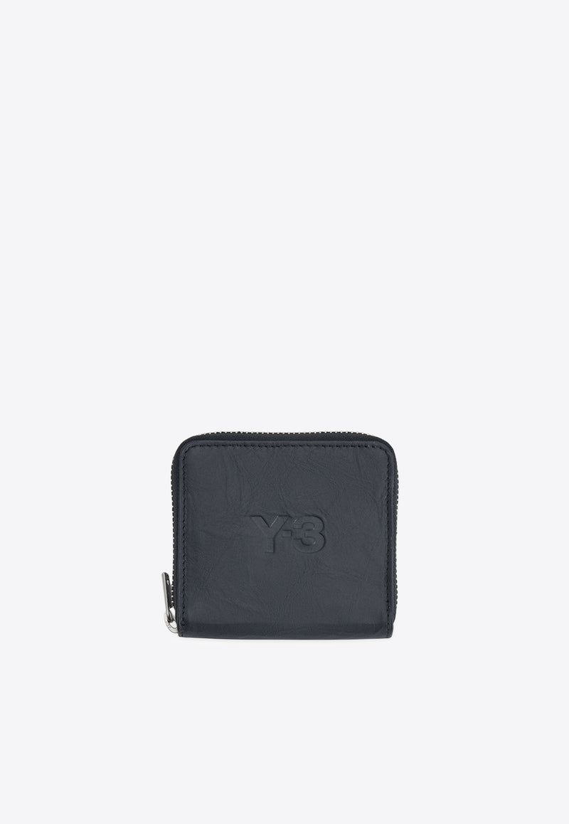 Y-3 Embossed Logo Zip-Around Wallet Black JD2895BLACK_Black_36145255