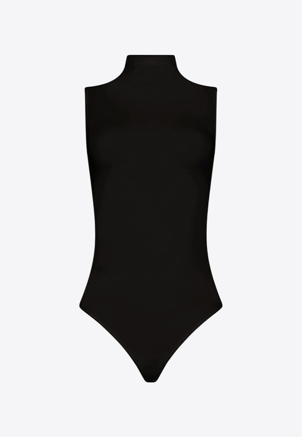 Wolford Turtleneck Sleeveless Bodysuit Black 76071_7005