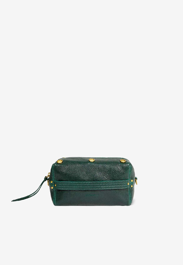 Jérôme Dreyfuss Lucky Case Leather Clutch Green 46LUCKCACH_Sapin
