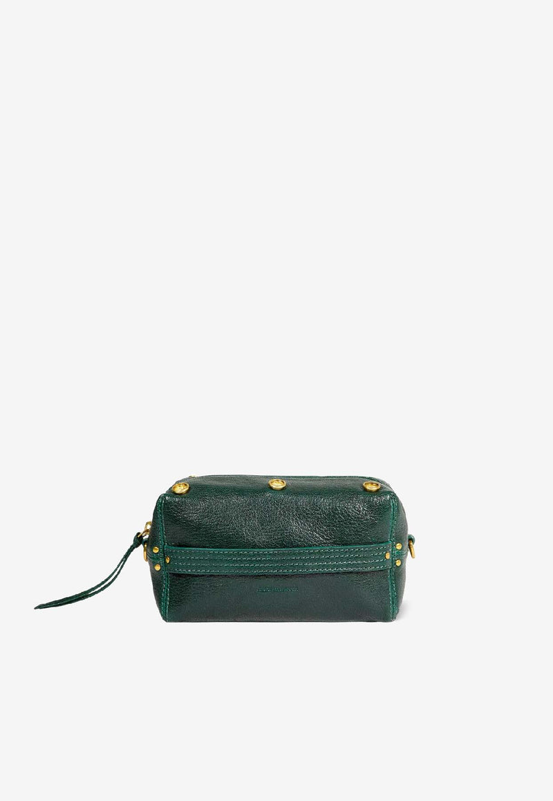 Jérôme Dreyfuss Lucky Case Leather Clutch Green 46LUCKCACH_Sapin