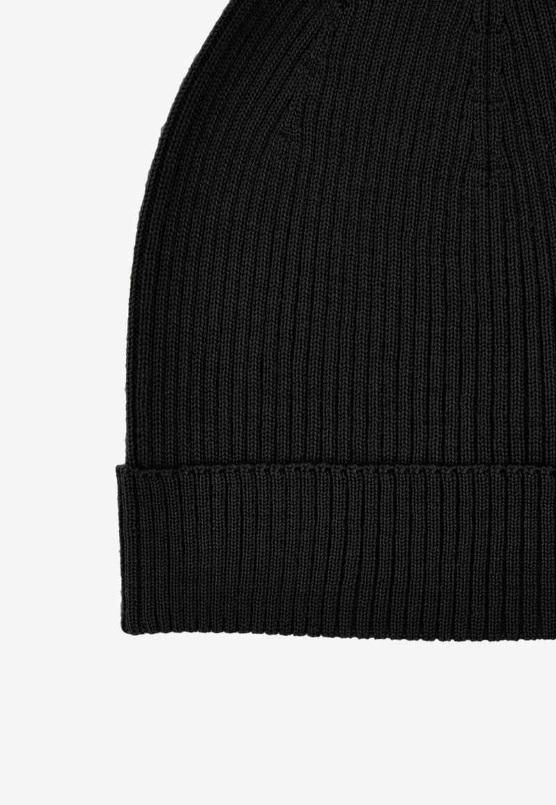 Rick Owens Rib-Knit Wool Beanie Brown RU02E1495RIBWS_78
