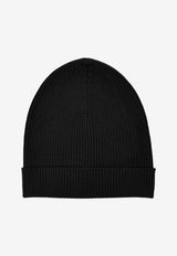 Rick Owens Rib-Knit Wool Beanie Brown RU02E1495RIBWS_78
