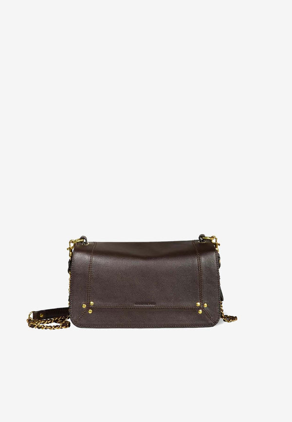 Jérôme Dreyfuss Bobi Leather Crossbody Bag Brown 46BOBIBU_Moka
