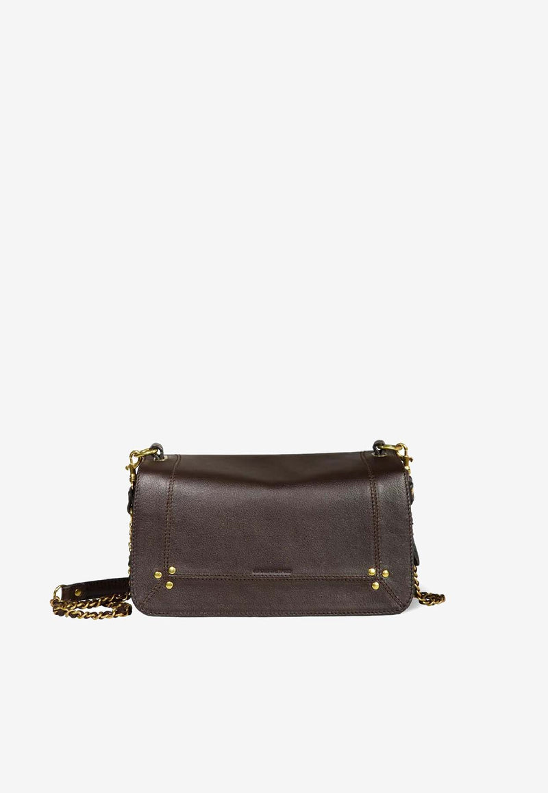 Jérôme Dreyfuss Bobi Leather Crossbody Bag Brown 46BOBIBU_Moka