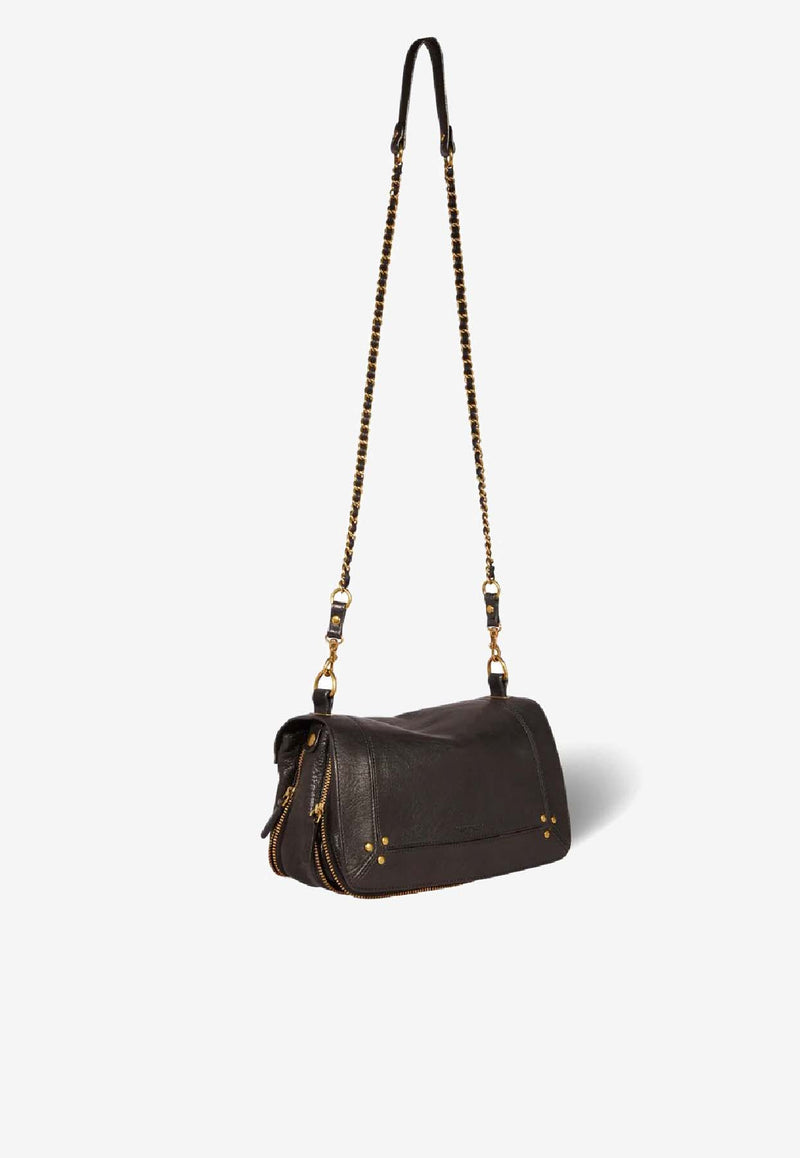 Jérôme Dreyfuss Bobi Leather Crossbody Bag Black 44BOBICH_Noir
