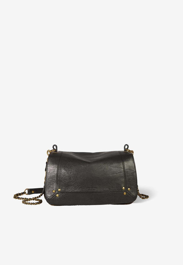 Jérôme Dreyfuss Bobi Leather Crossbody Bag Black 44BOBICH_Noir