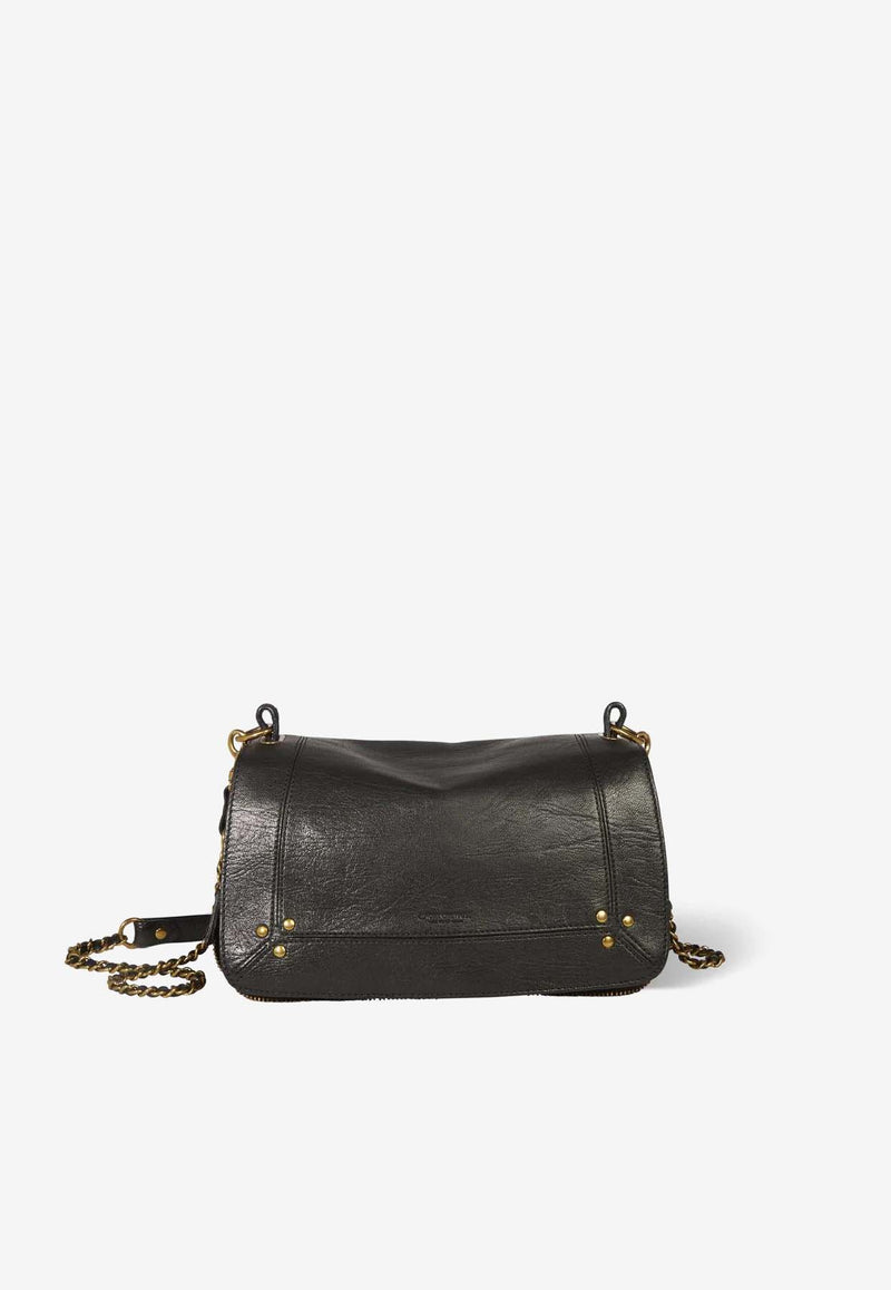 Jérôme Dreyfuss Bobi Leather Crossbody Bag Black 44BOBICH_Noir