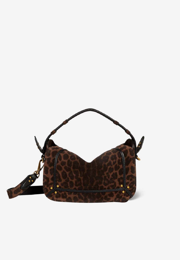Jérôme Dreyfuss Small Pepito Leopard Print Crossbody Bag Brown 45PEPSCR_Imprimé Léopard Naturel