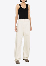 Lemaire Fine Ribbed Tank Top Black TO1199LJ1016_BK999