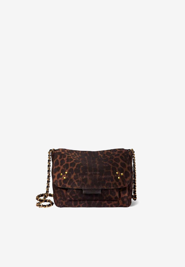 Jérôme Dreyfuss Small Lulu Leopard Print Crossbody Bag Brown 42LULUSCR_Imprimé Léopard Naturel
