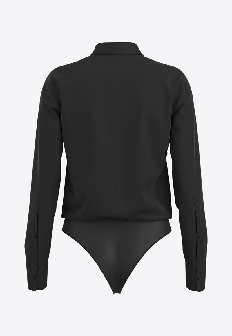 Wolford Long-Sleeved Shirt Bodysuit Black 79302_7005