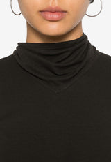 Lemaire Long-Sleeved Foulard Top Brown TO1306LJ1025_BR507