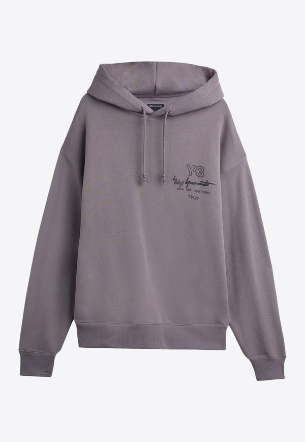 Y-3 Graphic FT Hooded Sweatshirt Gray KB2605GRANIT_Granit_36145243