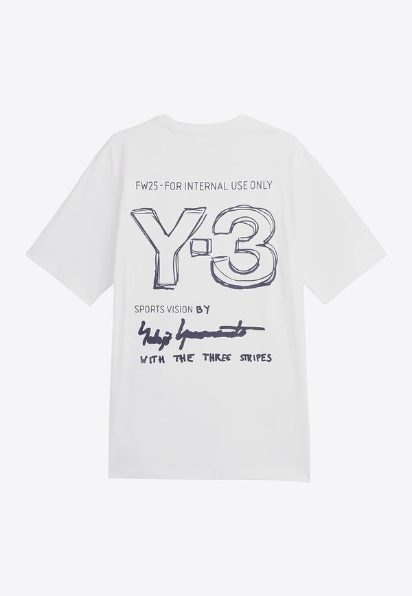 Y-3 Logo Print T-shirt White KB2607WHITE_White_36145246