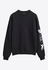 Y-3 Graphic Print Sweatshirt Black JX4749BLACK_Black_36145276