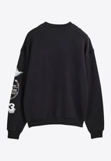 Y-3 Graphic Print Sweatshirt Black JX4749BLACK_Black_36145276