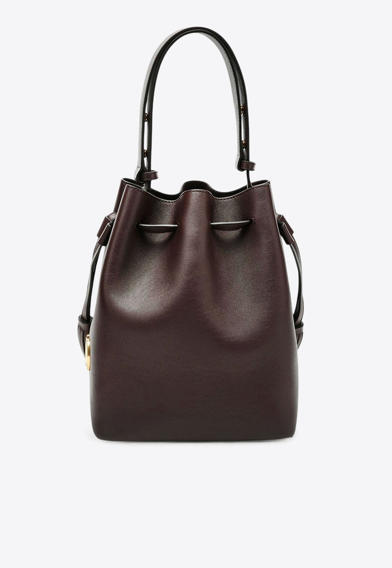 Valentino So Seau Leather Bucket Bag Dark Brown 7W2B0R99HHLCTJ_DARK COFFEE_31123257