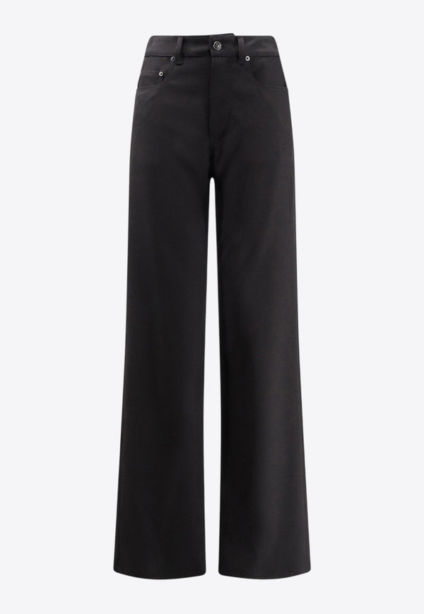 Balenciaga Straight-Leg Wool Tailored Pants Black 850690TJT211000_Black_36201231