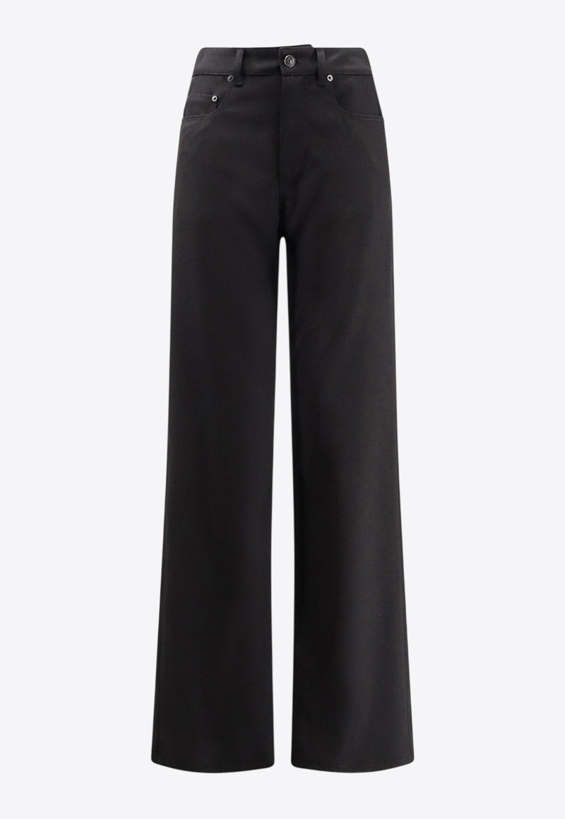 Balenciaga Straight-Leg Wool Tailored Pants Black 850690TJT211000_Black_36201231