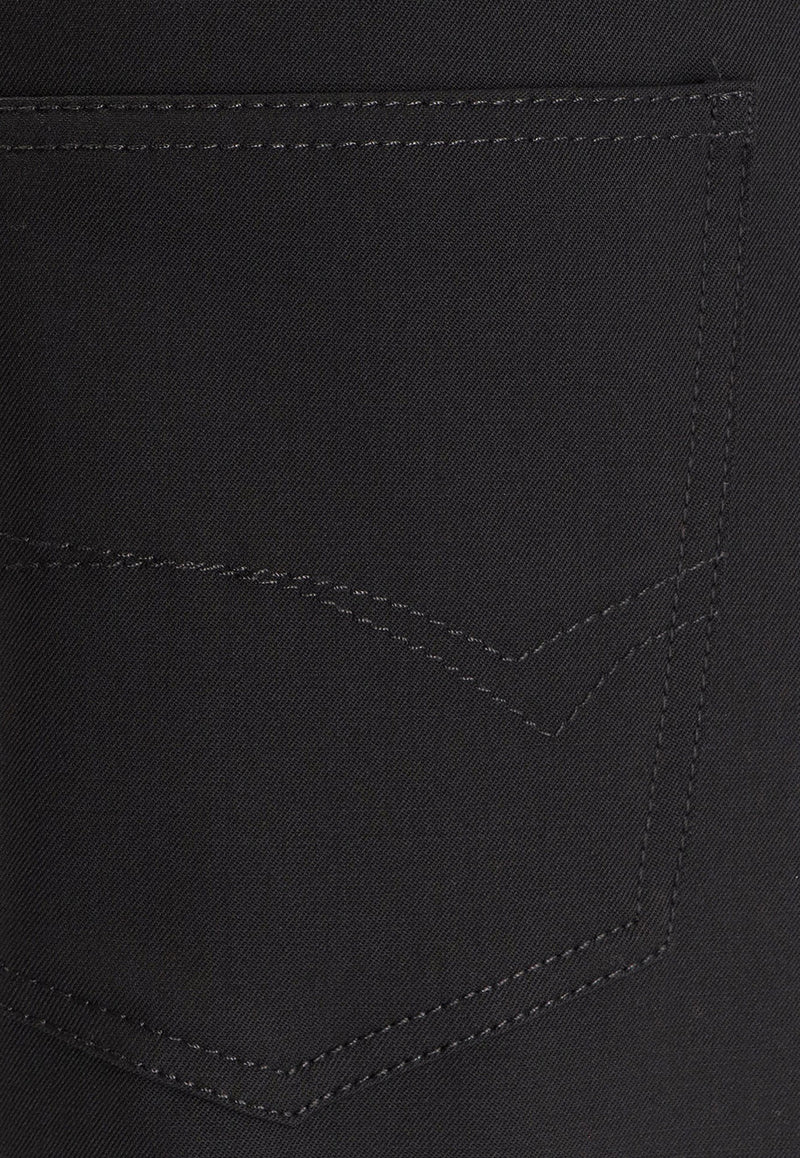 Balenciaga Straight-Leg Wool Tailored Pants Black 850690TJT211000_Black_36201231