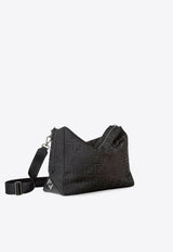 Fendi Large Lui FF Nylon Shoulder Bag Black 7VA667AVC6F0SAJ_NERO+RUT.UBL.SAT_29851347