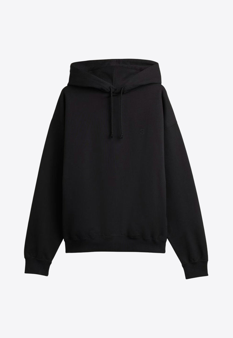 Y-3 Logo Print Hooded Sweatshirt Black KA3112BLACK_Black_36145291