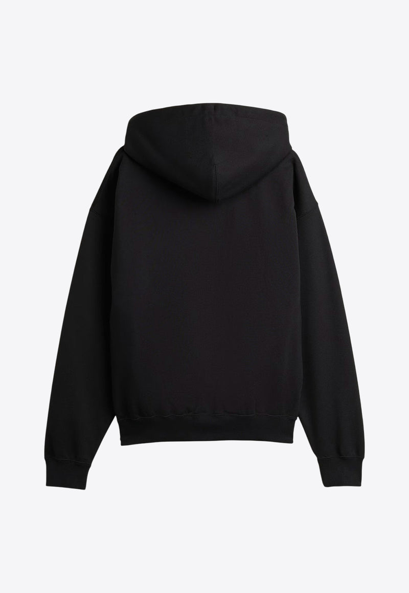 Y-3 Logo Print Hooded Sweatshirt Black KA3112BLACK_Black_36145291