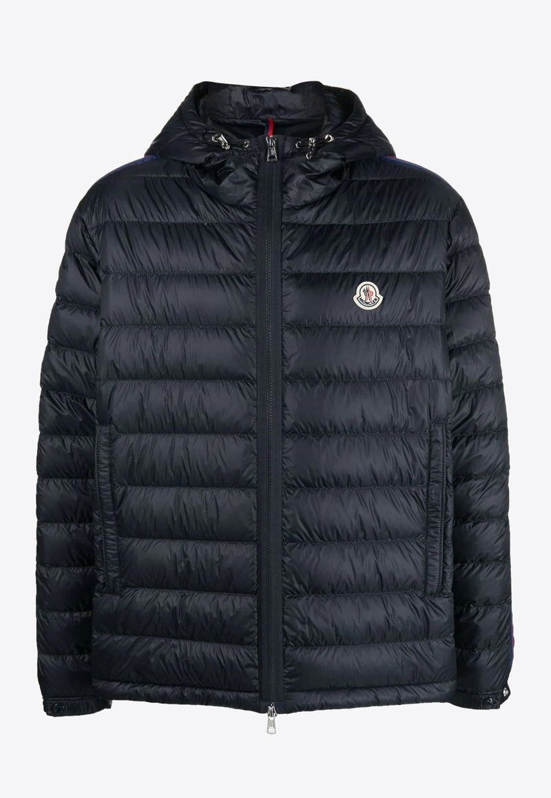 Moncler Agout Logo Patch Puffer Jacket Navy I10911A0001253279_776